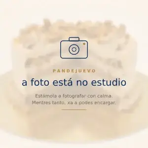 Tarta de café e chocolate de Pandejuevo — foto en preparación