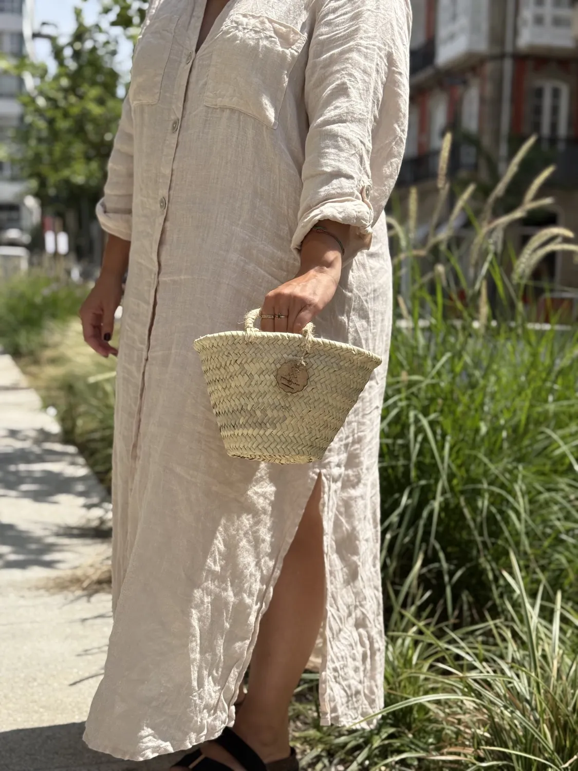 Bolso de fibra natural reutilizable de Pandejuevo para regalo