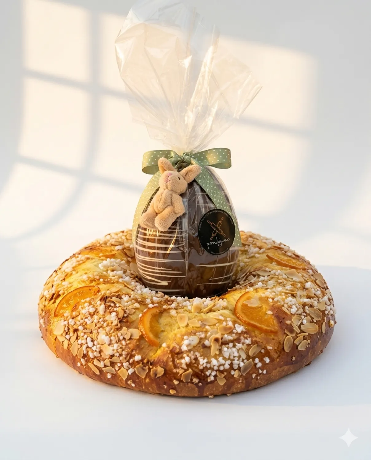 Roscón mini y pan de huevo con chocolate artesanos de Pandejuevo