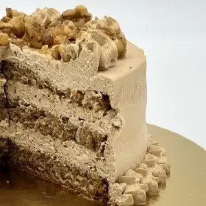 Tarta de café e noces artesanal de Pandejuevo, Cee e A Coruña