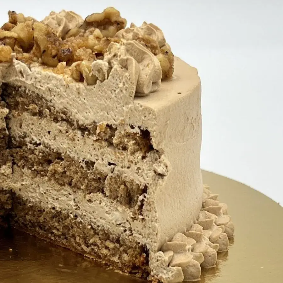 Tarta de café e noces artesanal de Pandejuevo, Cee e A Coruña