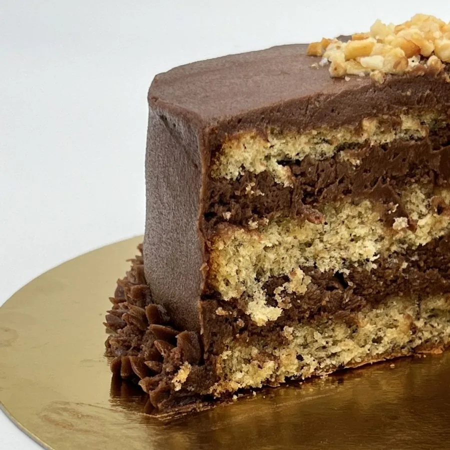 Tarta de chocolate e avelá artesanal de Pandejuevo, Cee e A Coruña